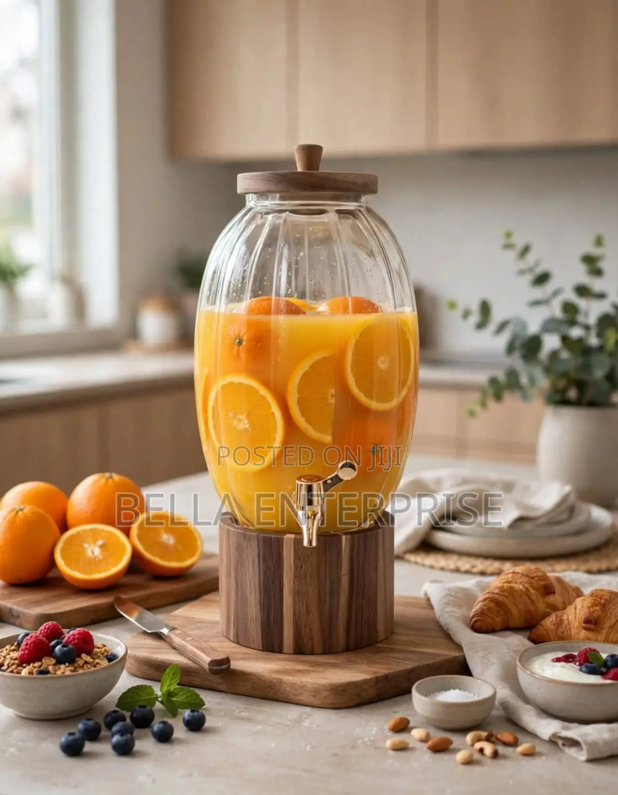 6l Luxury Pumpkin Glass Dispenser 6l Largest Capacity