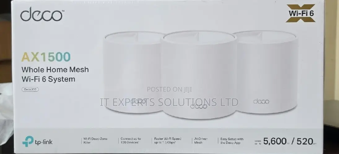 TP-Link Deco X10(3-Pack) AX1500 Whole Home Mesh Wi-Fi 6 System