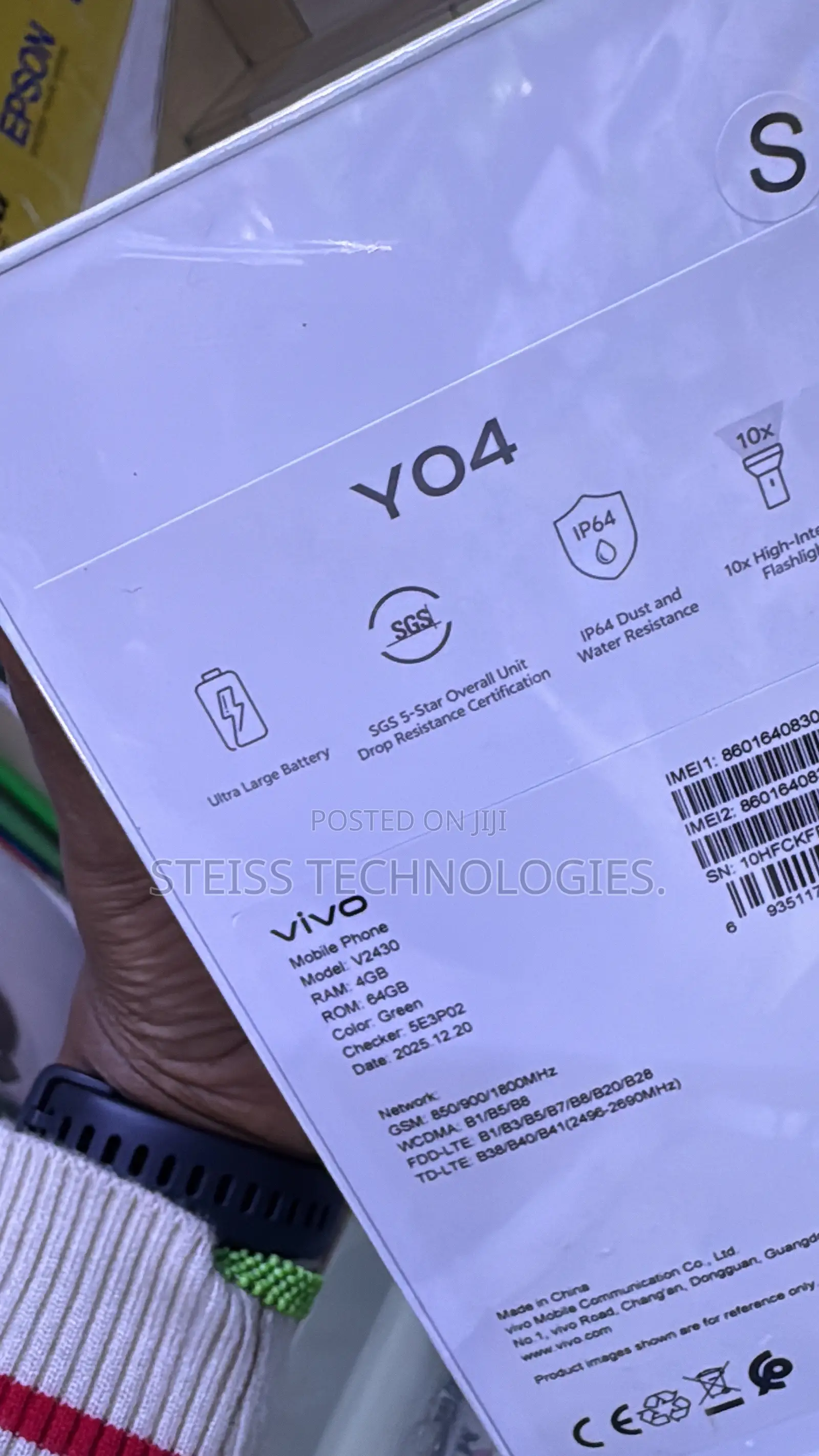 New Vivo Y04 64 GB Green