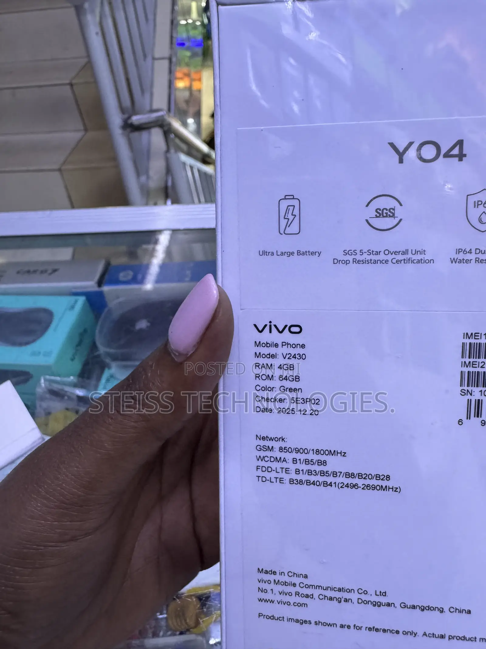 New Vivo Y04 64 GB Green