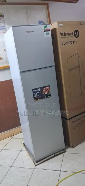 Silver Voltsmart Double Door Fridge