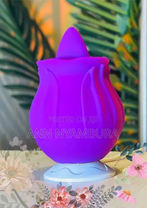 Rose Shaped Tongue Licking and Vibrating Massager