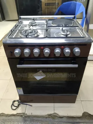 Haier 3+1 Size 60 by 60 Cook With Wok Burner Gas Sensors Turbo Fan
