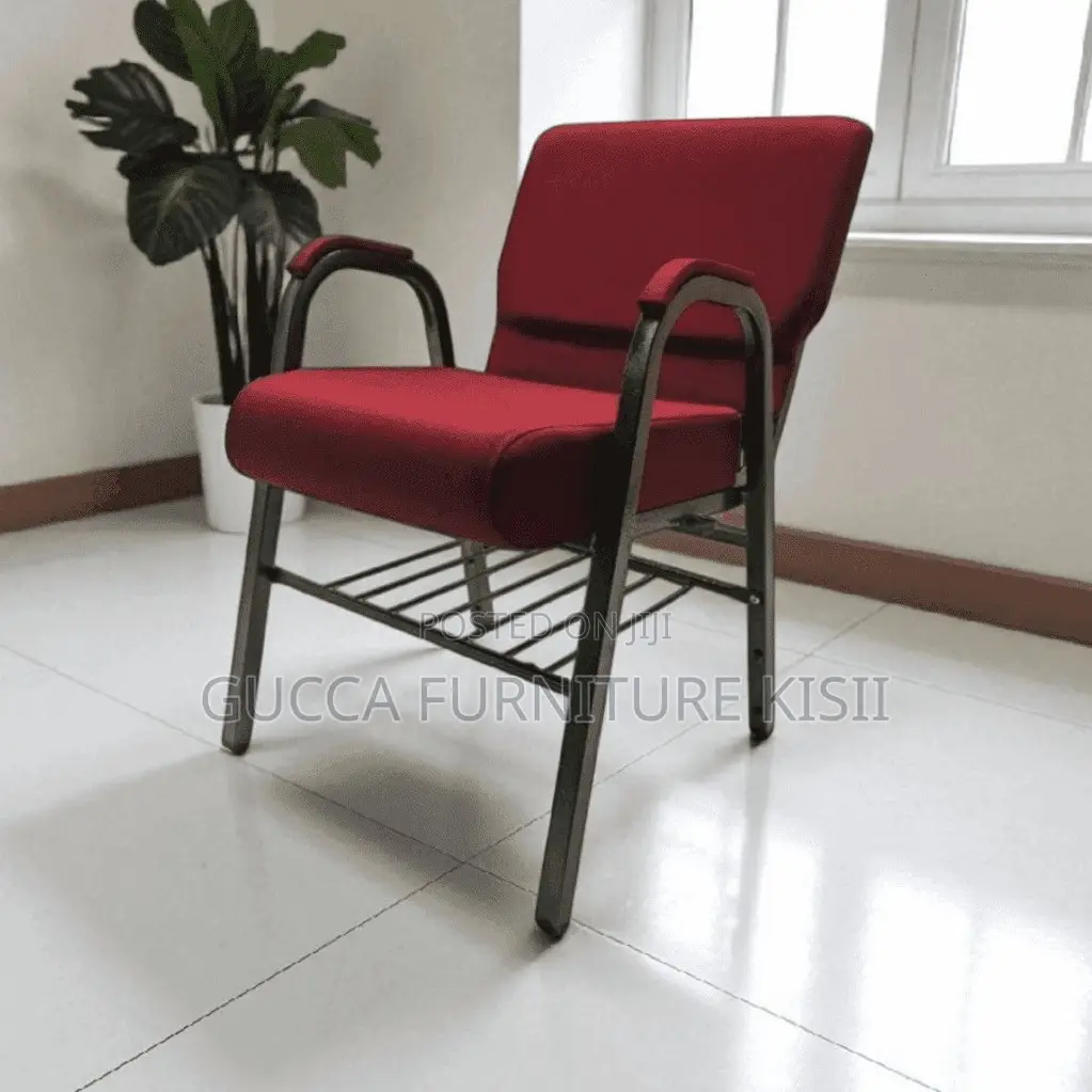 Red Stackable Event Chair With Armrest