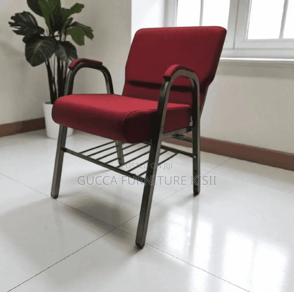 Red Stackable Event Chair With Armrest