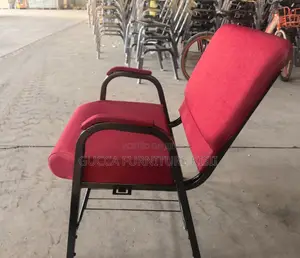 Red Stackable Event Chair With Armrest