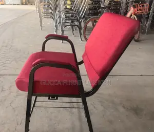 Red Stackable Event Chair With Armrest
