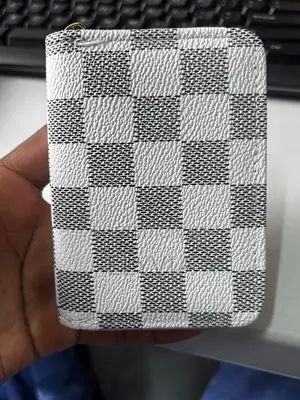 White Patterned Card Holder