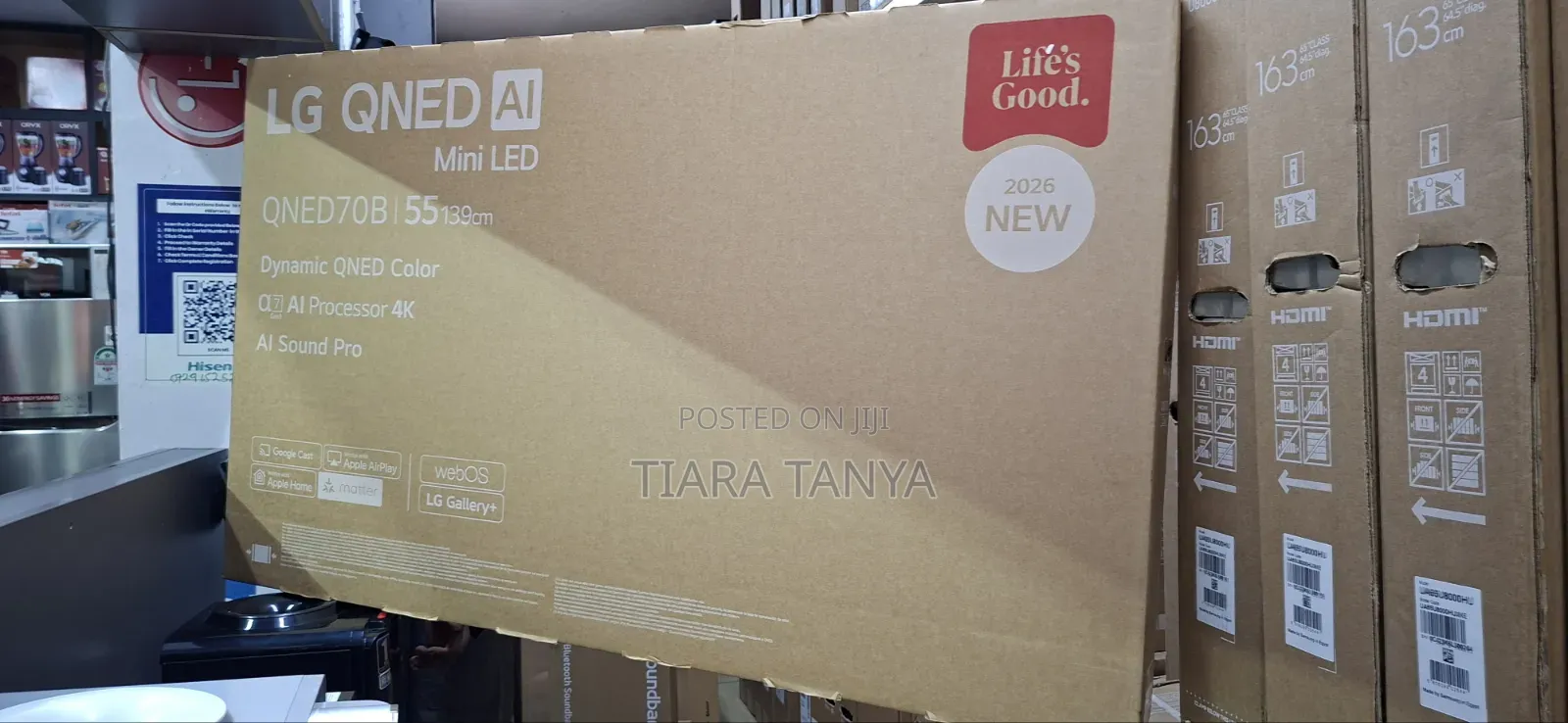 55 Inch LG Qned Ai Qned70 Mini Led Smart TV 2026
55qn