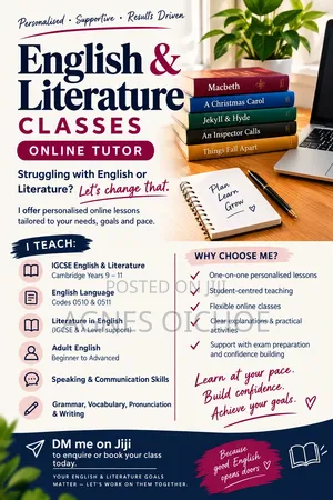 Online Homeschool English Literature Tutor