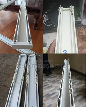 Aluminium Double Curtain Rails With Smooth Glinders