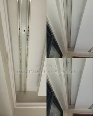 Aluminium Curtain Tracks Double With Stoppers-Rollers