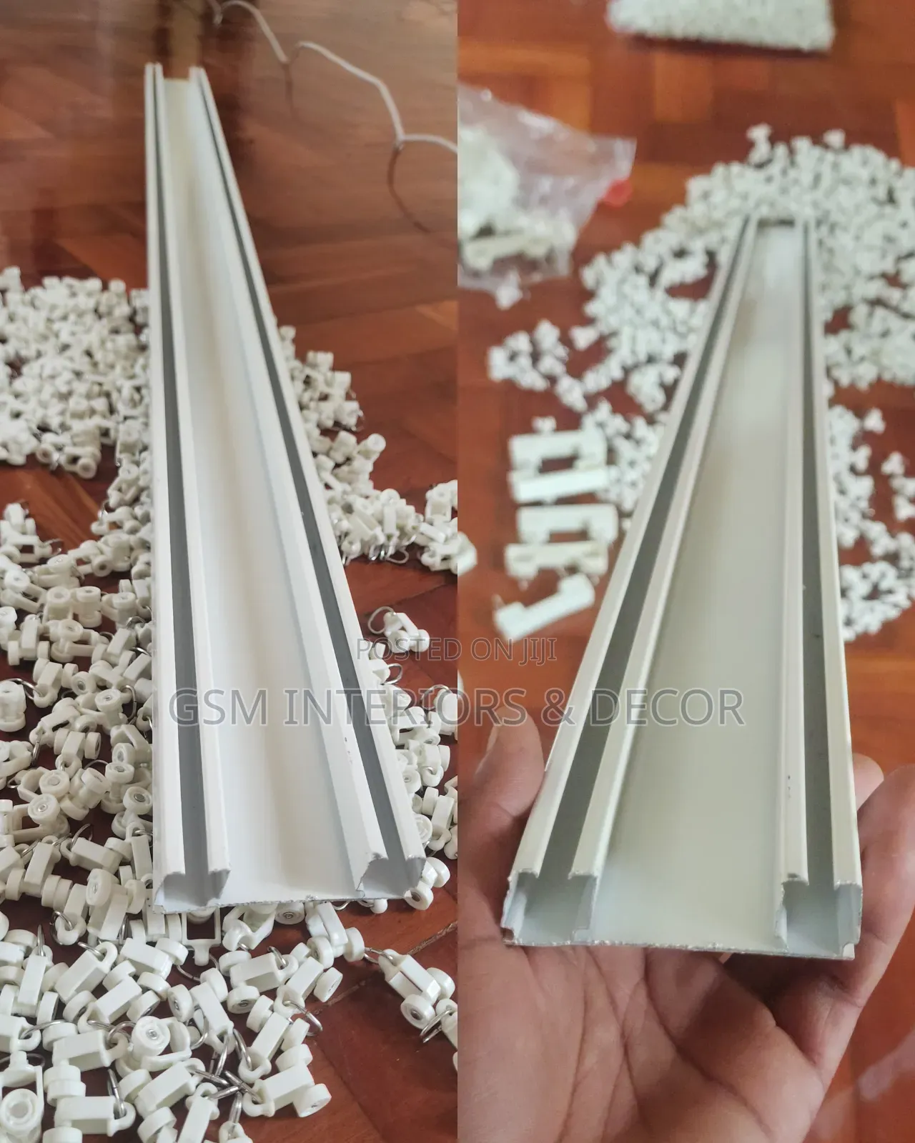 Easy to Fix Aluminium Curtain Rails in Twin Channels
