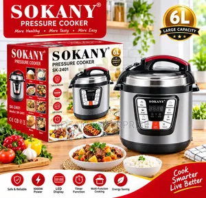 6Ltrs Sokany Electric Pressure Cooker