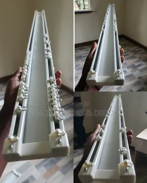 Aluminium Curtain Tracks With Bi-Railing Accessories
