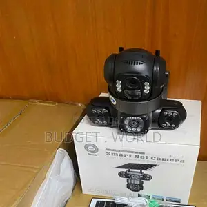 24/7 Night Vision 4G PTZ Rotating Triple Lens Solar Security Cam