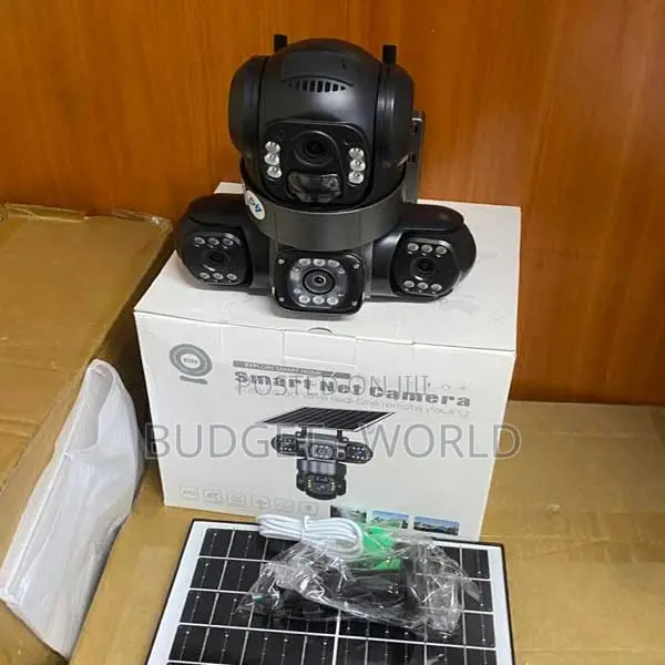 Built-in Mic, Loudspeaker, Full-Color 24/74g PTZ Triple Lens Solar Cam