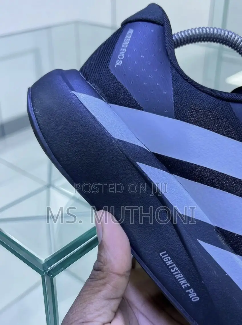 Core Black Adizero High Performance Sneakers Size 40-45