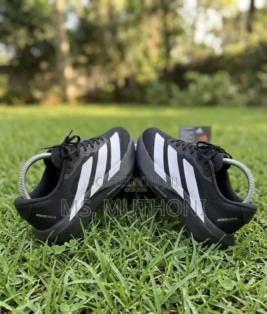 Core Black Adizero High Performance Sneakers Size 40-45