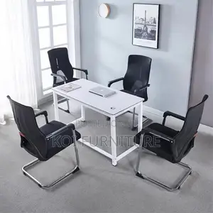 Office Chair : Black Ergonomic Mesh Office Visitor Chair
