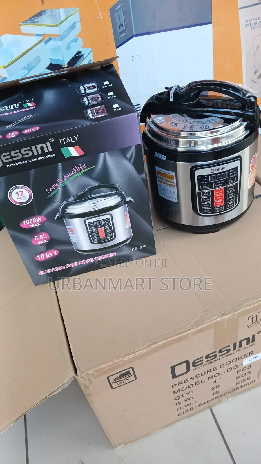 Dessini DS-379 6L Electric Pressure Cooker 1000W