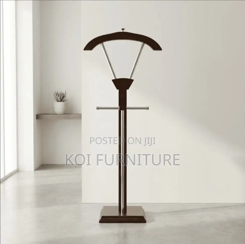 Coat Hanger : Wooden Suit Valet Stand