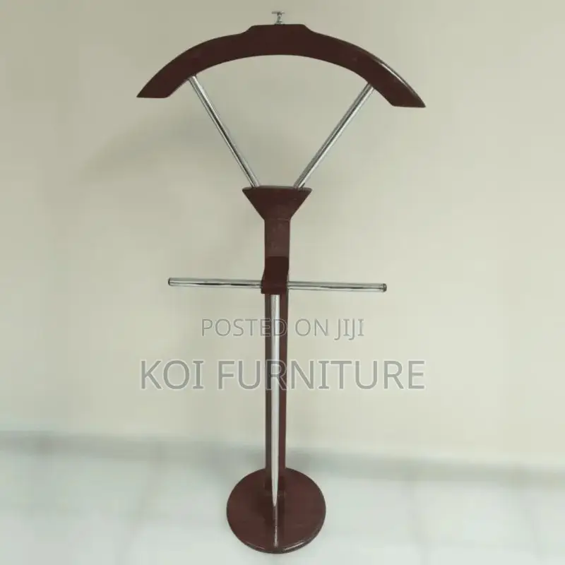 Coat Hanger : Wooden Suit Valet Stand