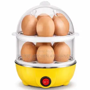 Double Layer Electric Egg Boiler Automatic Off 14 Egg Poacher