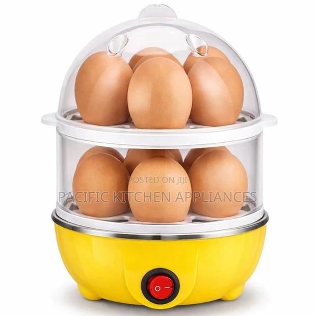 Double Layer Electric Egg Boiler Automatic Off 14 Egg Poacher - main view