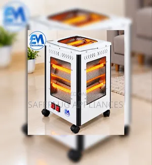  ElectroMate 5-Sided Quartz Electric Heater QH02 – 2000W Room Warmer