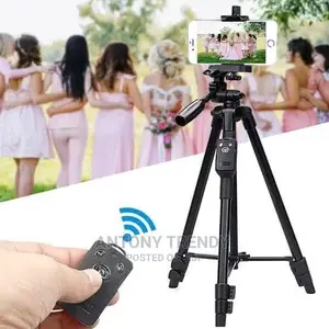 YUNTENG 5208 Aluminum Tripod With 3-Way Head Bluetooth