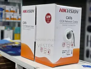 Hikvision CAT6 75% Copper (CCA) UTP Network Cable – 305M Roll