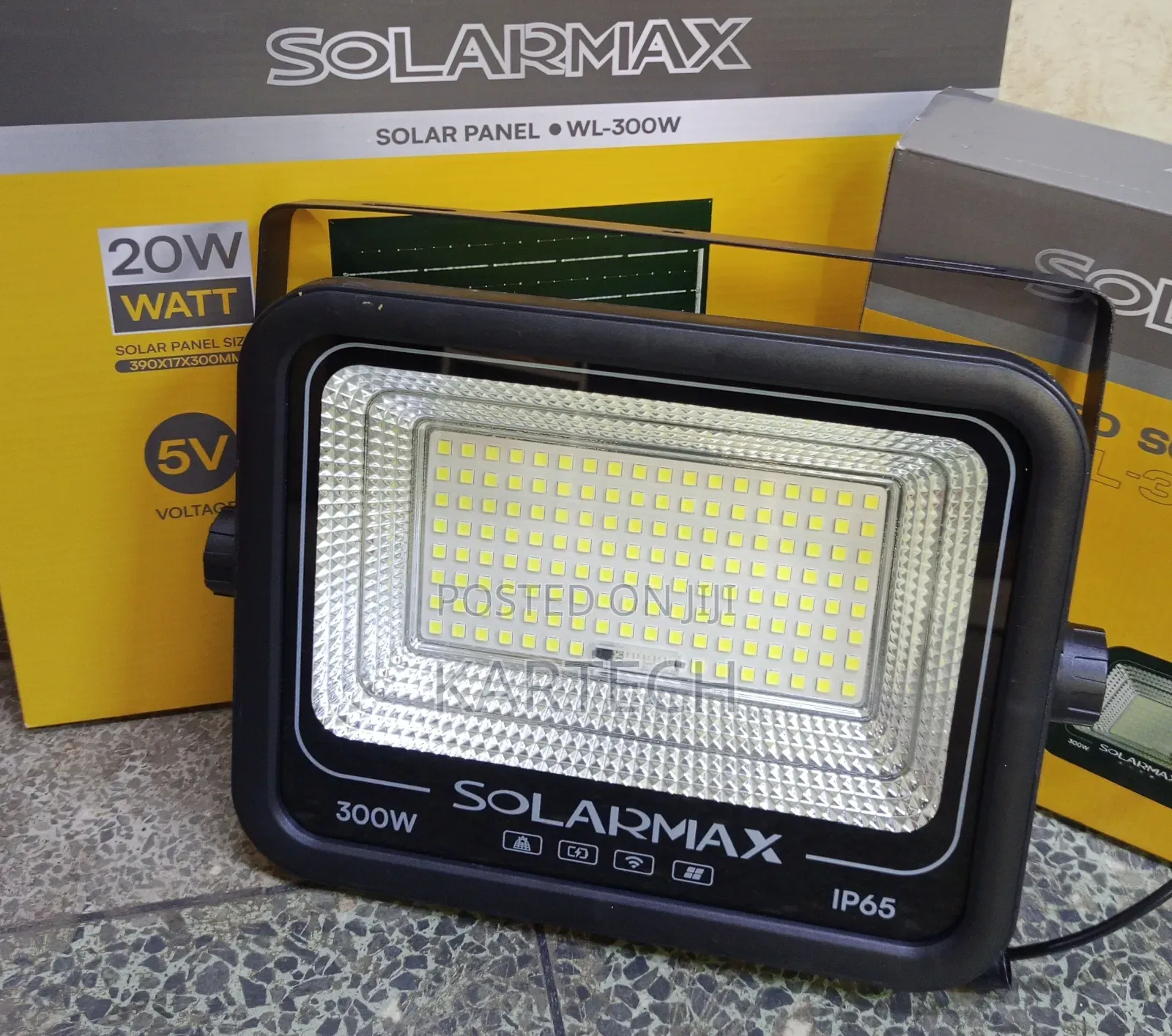Solarmax 300W Waterproof LED Solar Security Light