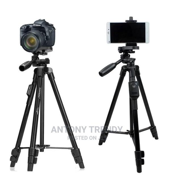 YUNTENG 5208 Aluminum Tripod With 3-Way Head Bluetooth - thumbnail 4