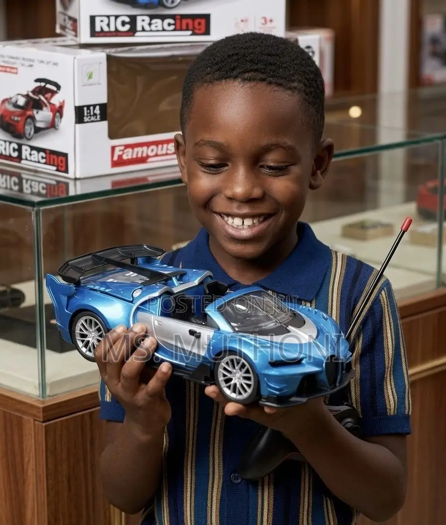 Blue Color Open Top Sports Remote Control Toy Car