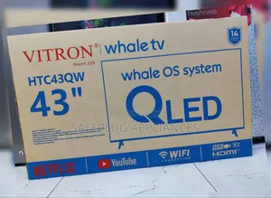 Vitron Whale 43" Smart QLED TV– Modern Design Immersive Viewing