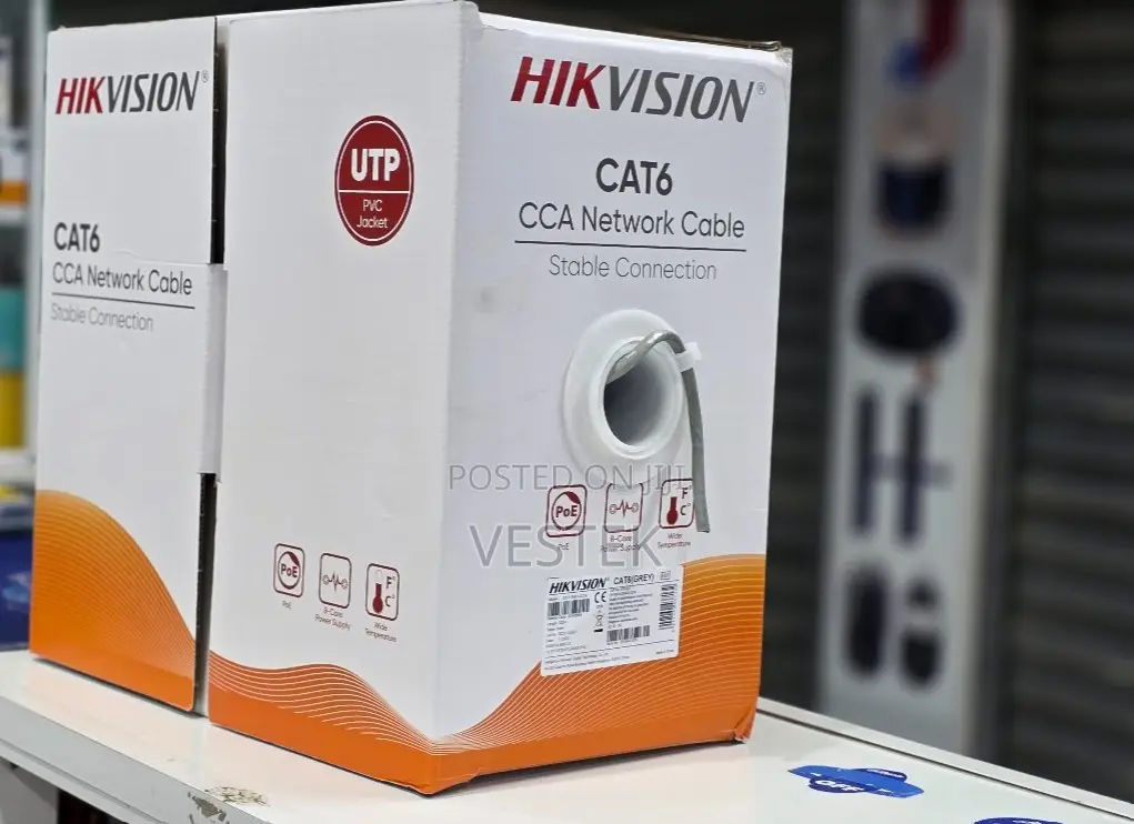 Hikvision 305m CAT6 CCA 75% Copper Network Cable