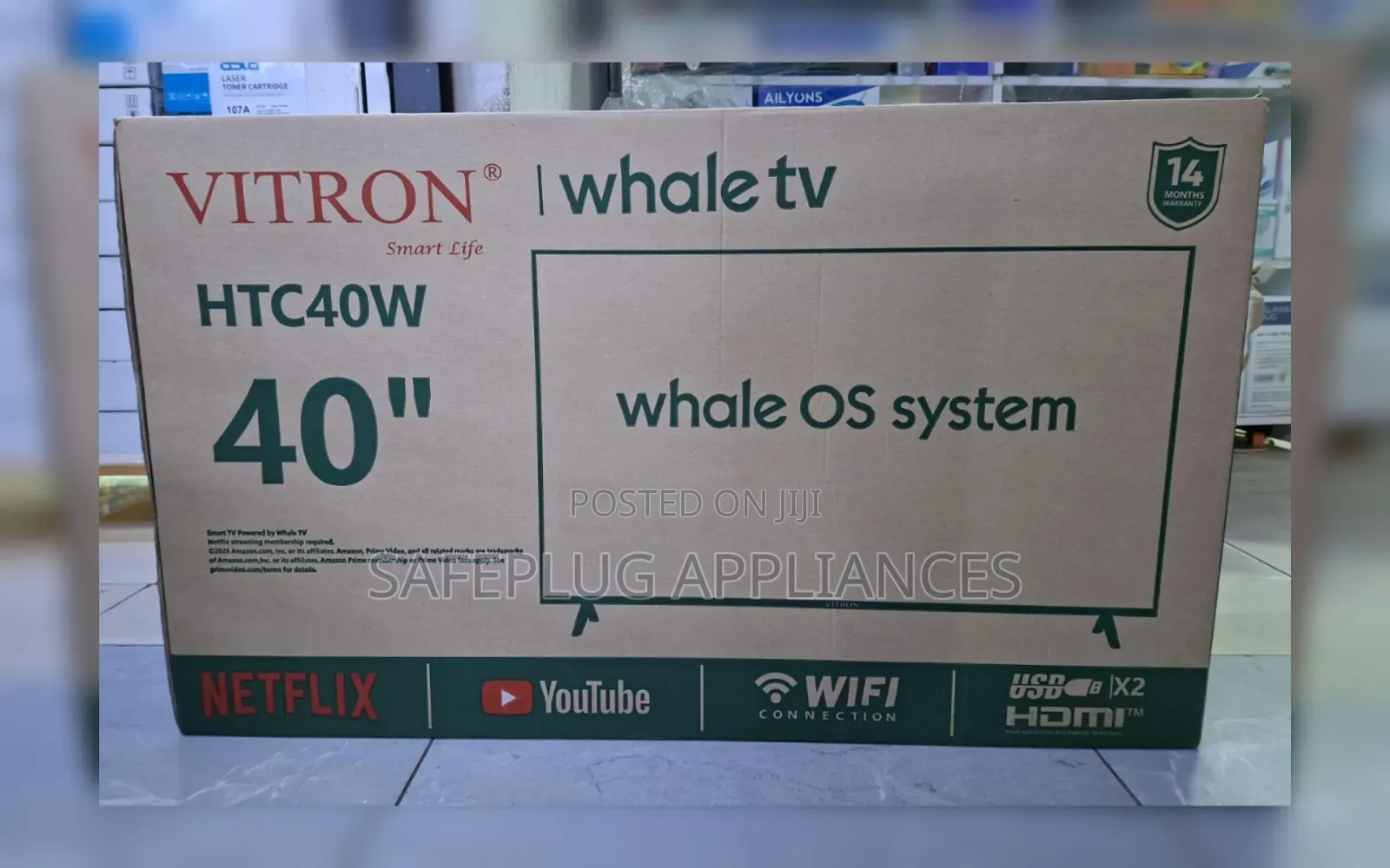 Vitron 40” Whale Smart TV – Modern Entertainment at KSh.