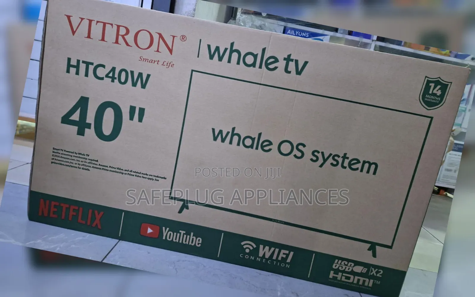Vitron 40” Whale Smart TV – Modern Entertainment at KSh.