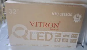 Vitron 32" QLED Smart Digital TV –Frameless Android TV With Wi-Fi BT