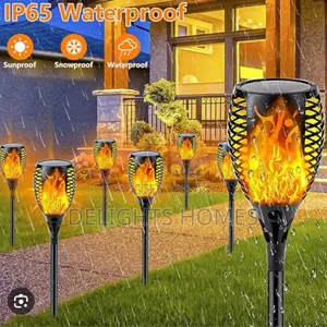 Solar Torch Lights With Flames for Outdoor Decoration*