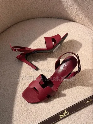 Leather Slingback Heels