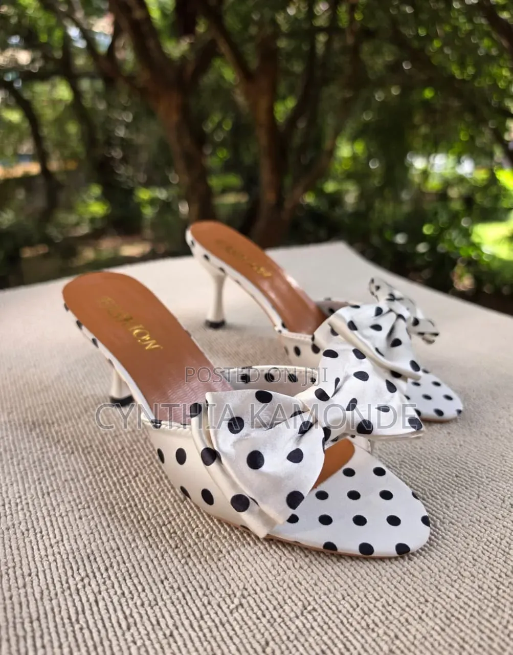 Polka Dot Bow Heels
