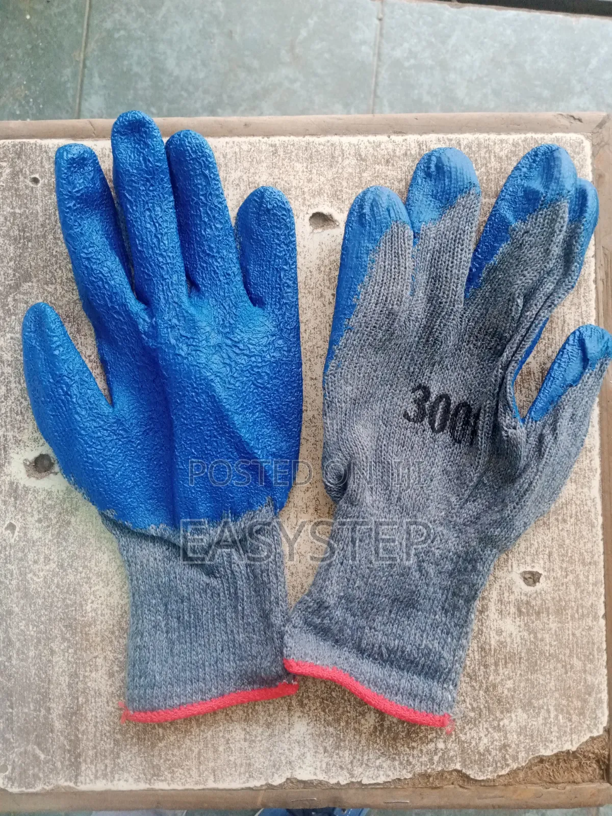 Heavy-Duty Blue PVC Coated Work Gloves