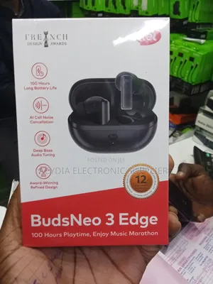 Itel Budsneo 3 Edge Bluetooth Earbuds 100 Hours Play Time