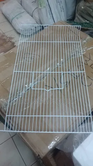 Metal Wire Pet Cage With a Removable Plastic Base Tray, Bottle, Wheel