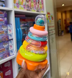 Colorful Musical JENGA/stacking Ring Toy