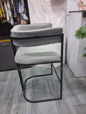 Modern High Counter Chairs, Color Gray