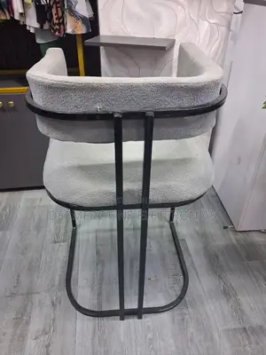 Modern High Counter Chairs, Color Gray