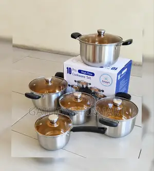 Smart Raha Life 10pc Stainless Steel Cookware Set – Induction Ready